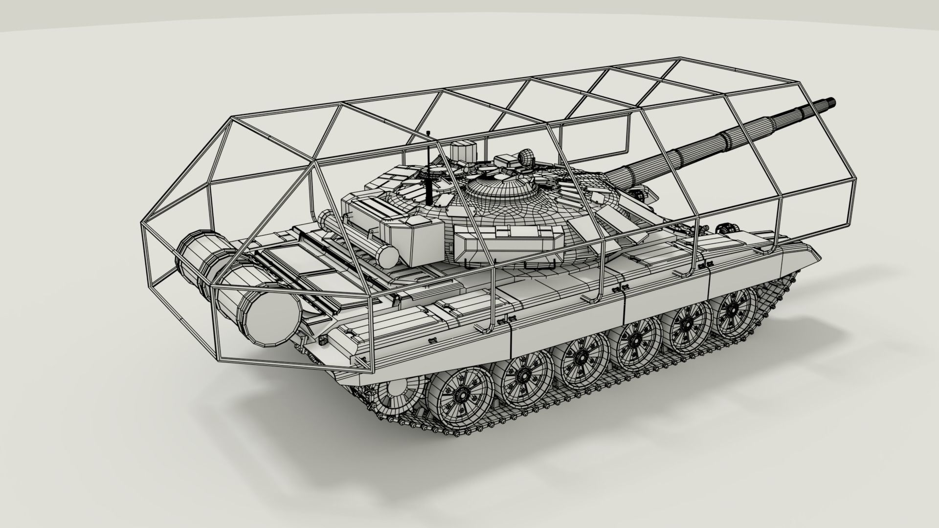 T-72 Russian Turtle Tank 3D model_23