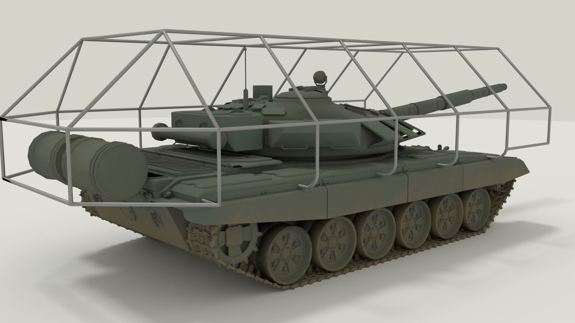 T-72 Russian Turtle Tank 3D model_18
