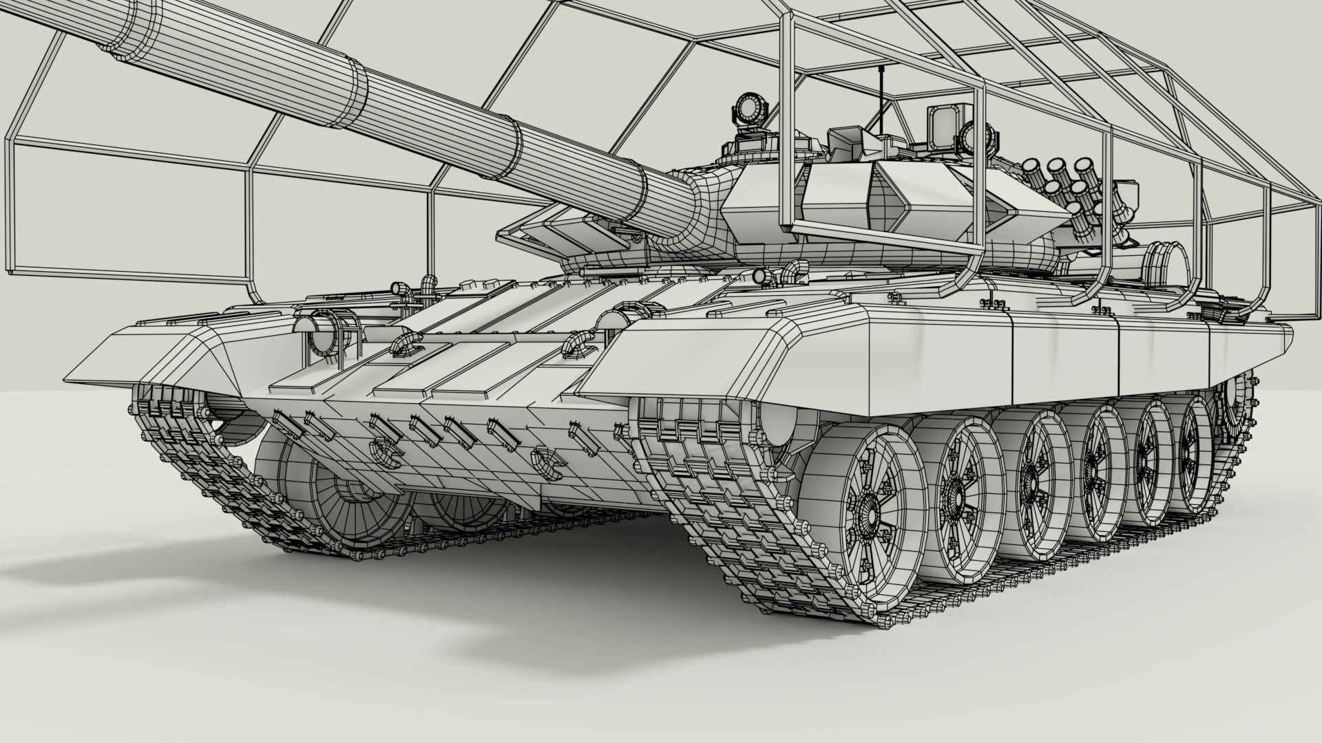 T-72 Russian Turtle Tank 3D model_25