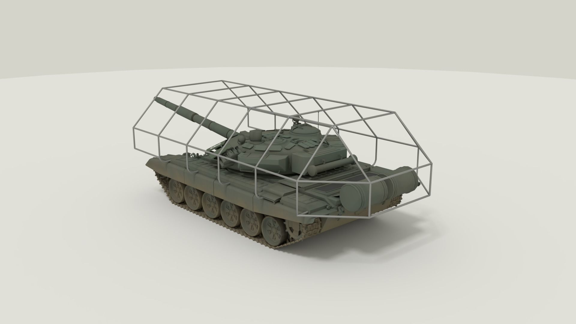 T-72 Russian Turtle Tank 3D model_16