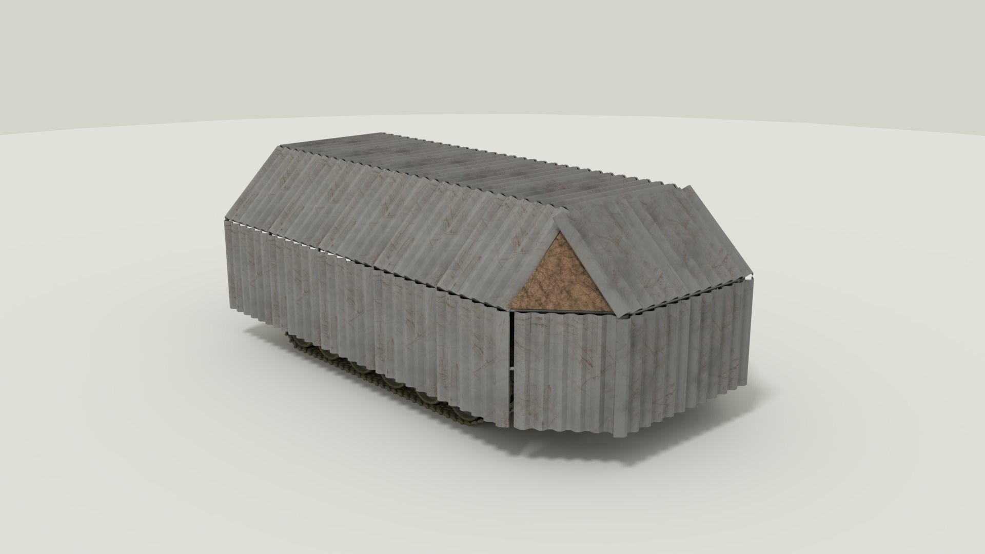 T-72 Russian Turtle Tank 3D model_6