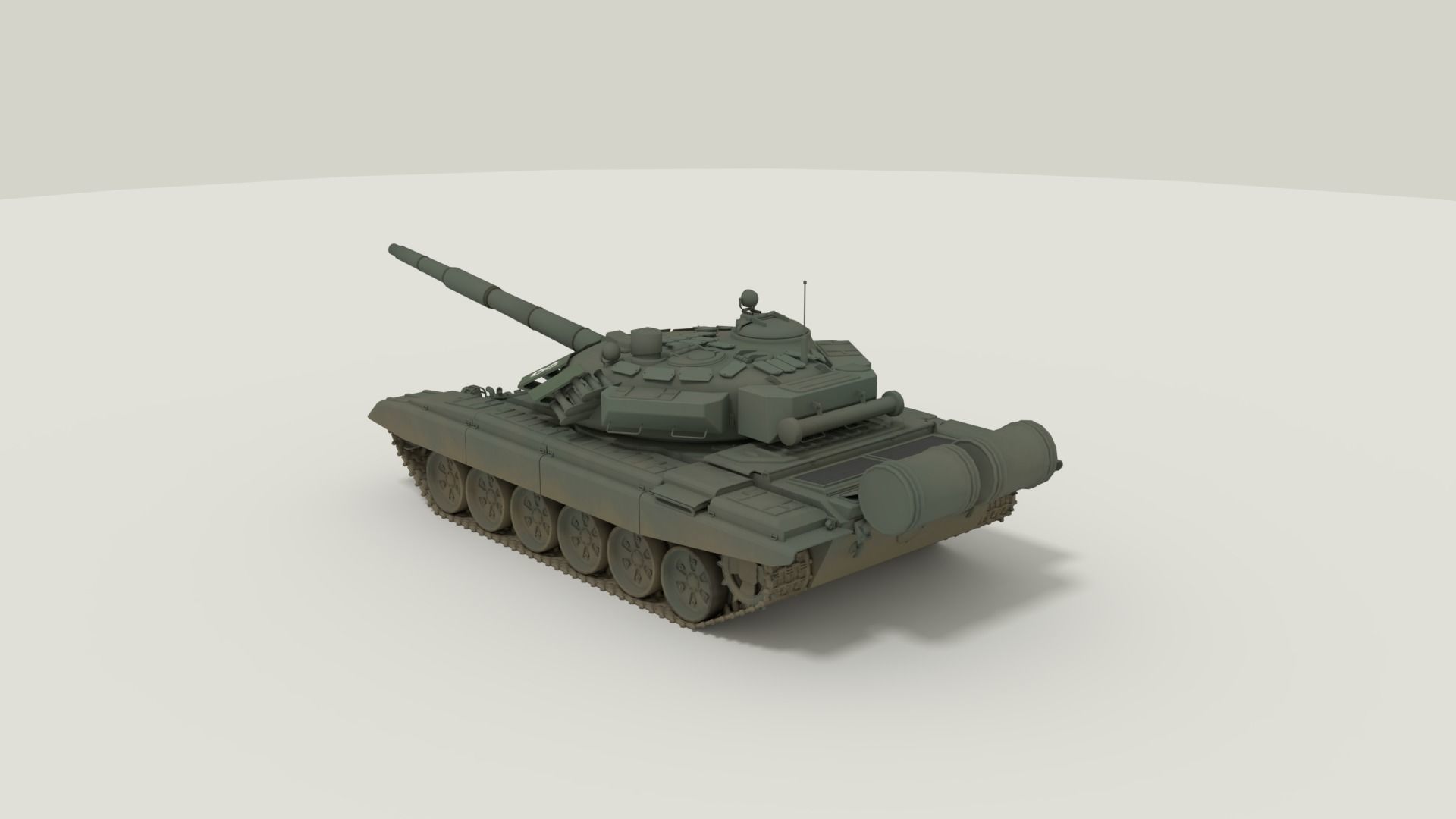 T-72 Russian Turtle Tank 3D model_9