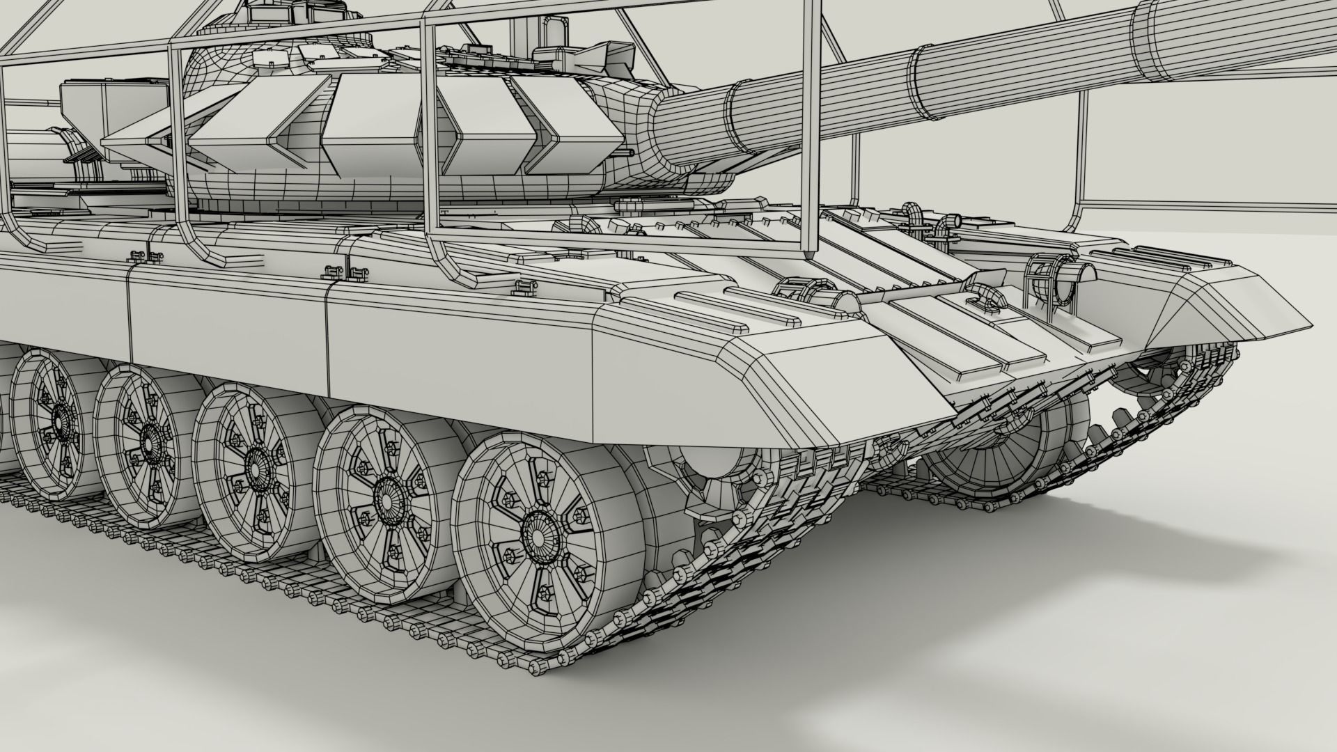 T-72 Russian Turtle Tank 3D model_28