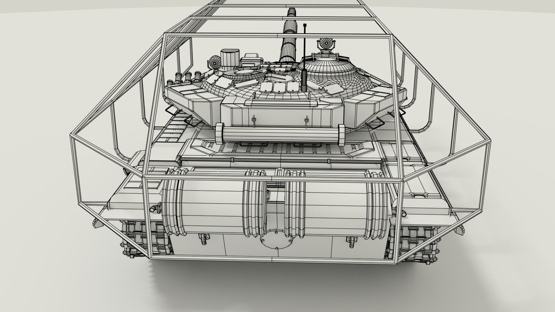 T-72 Russian Turtle Tank 3D model_27