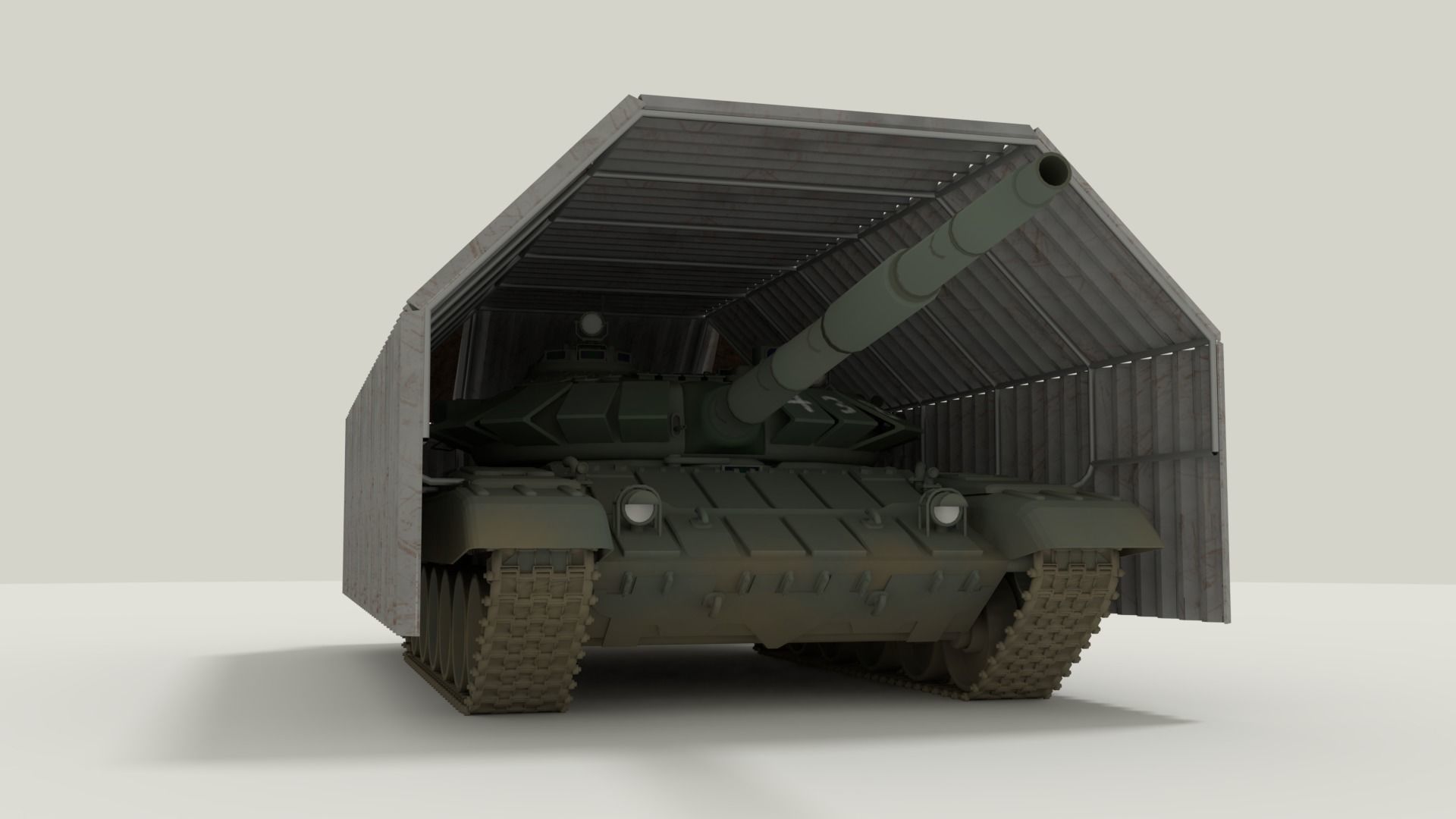 T-72 Russian Turtle Tank 3D model_4