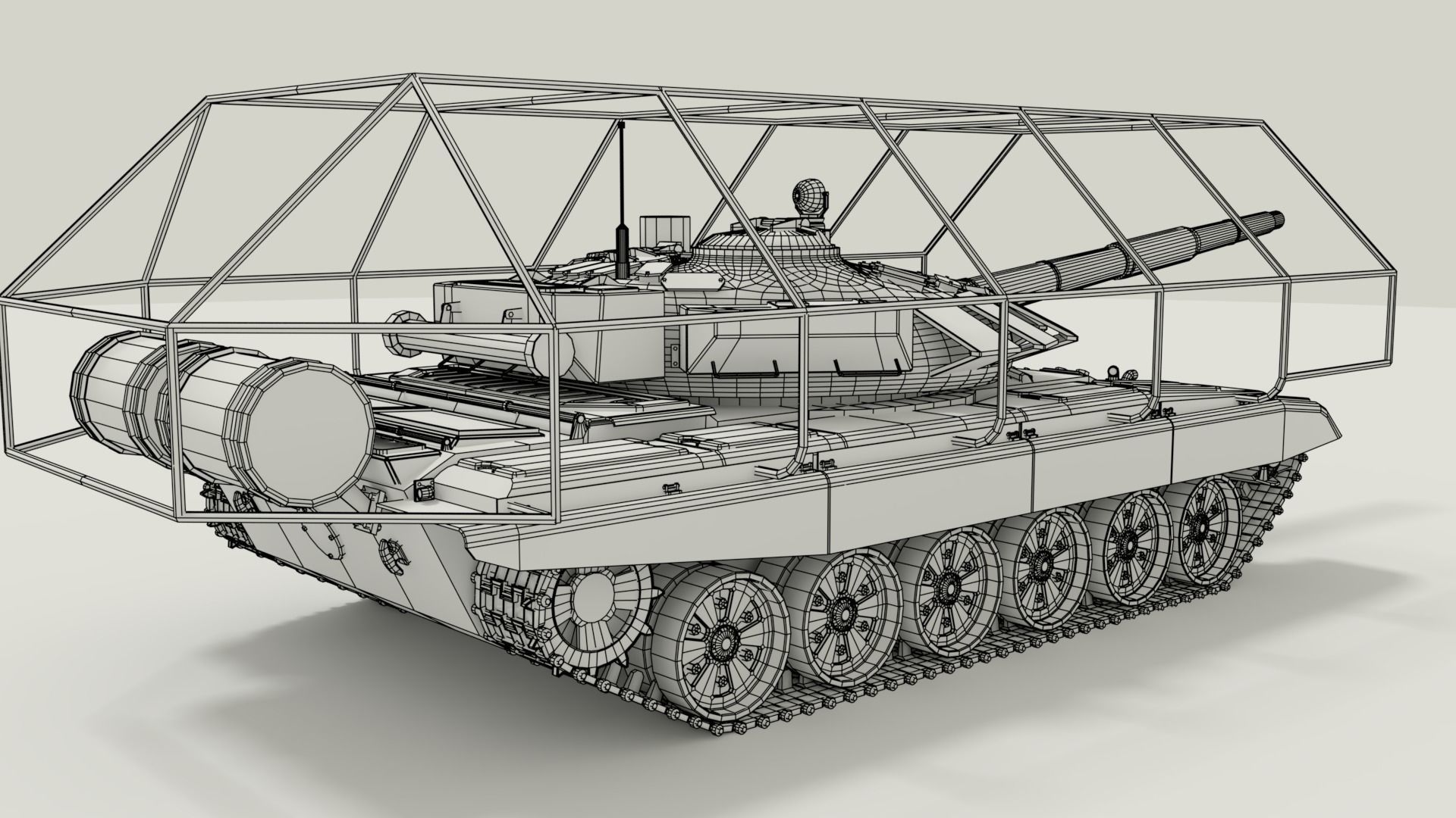 T-72 Russian Turtle Tank 3D model_29