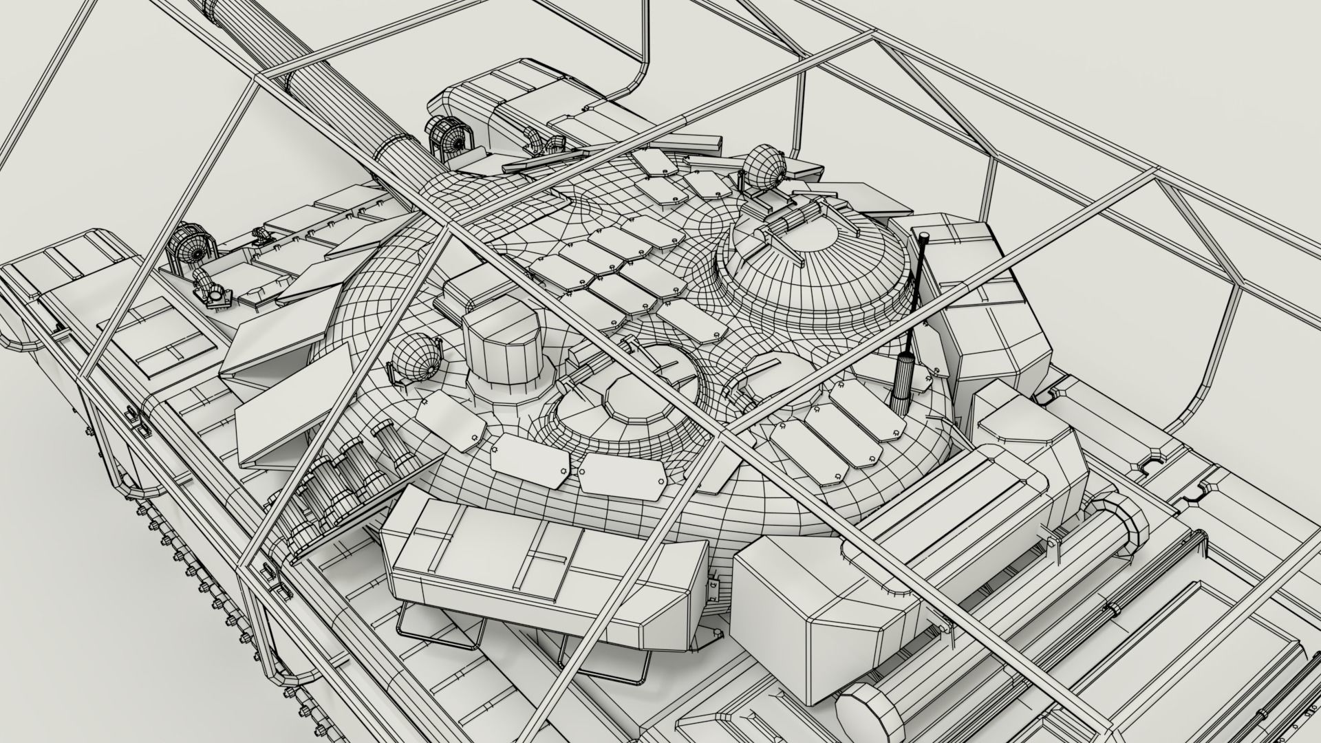 T-72 Russian Turtle Tank 3D model_26