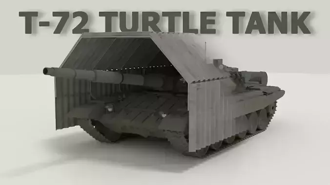 T-72 Russian Turtle Tank 3D model
