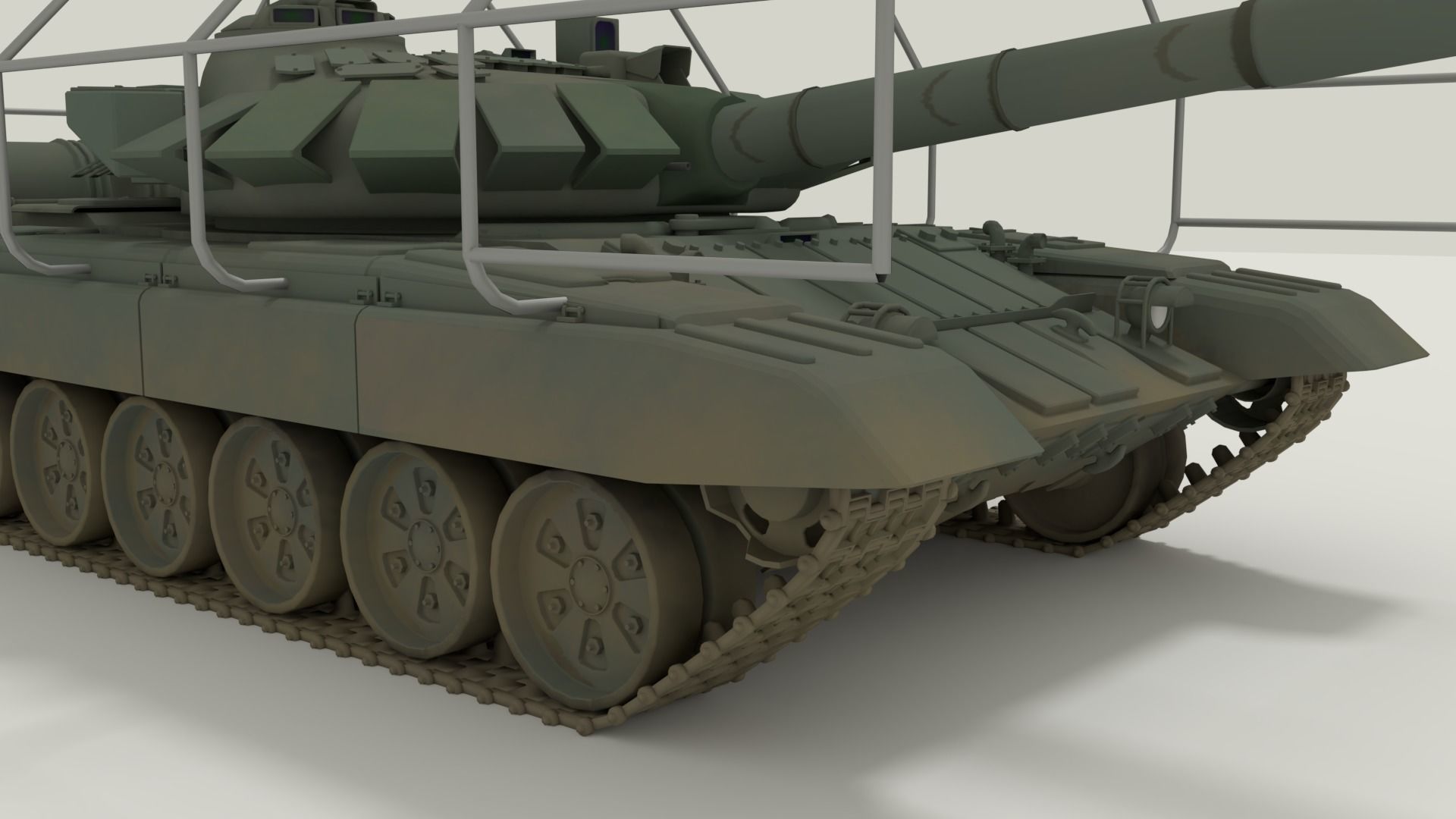 T-72 Russian Turtle Tank 3D model_17