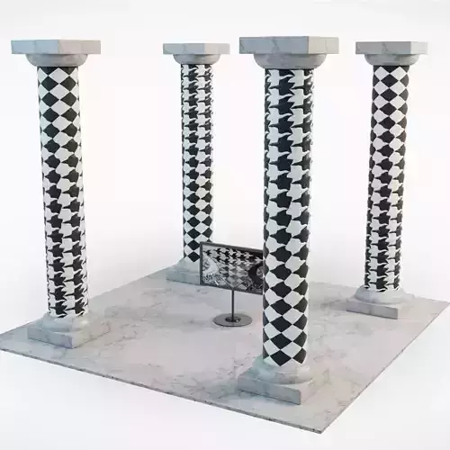 ESCHER COLUMNS 3D model