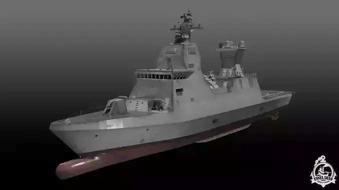 Israeli Navy Saar 6 class corvette gameready