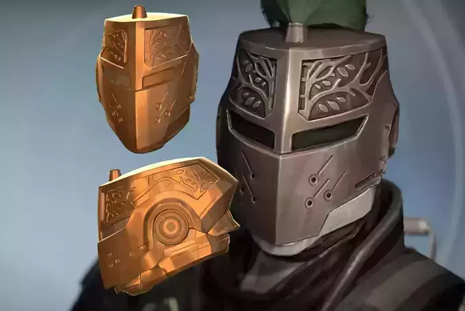Complete ARMOR TITAN Cosplay Helmet IRON BANNER DESTINY  3D print model