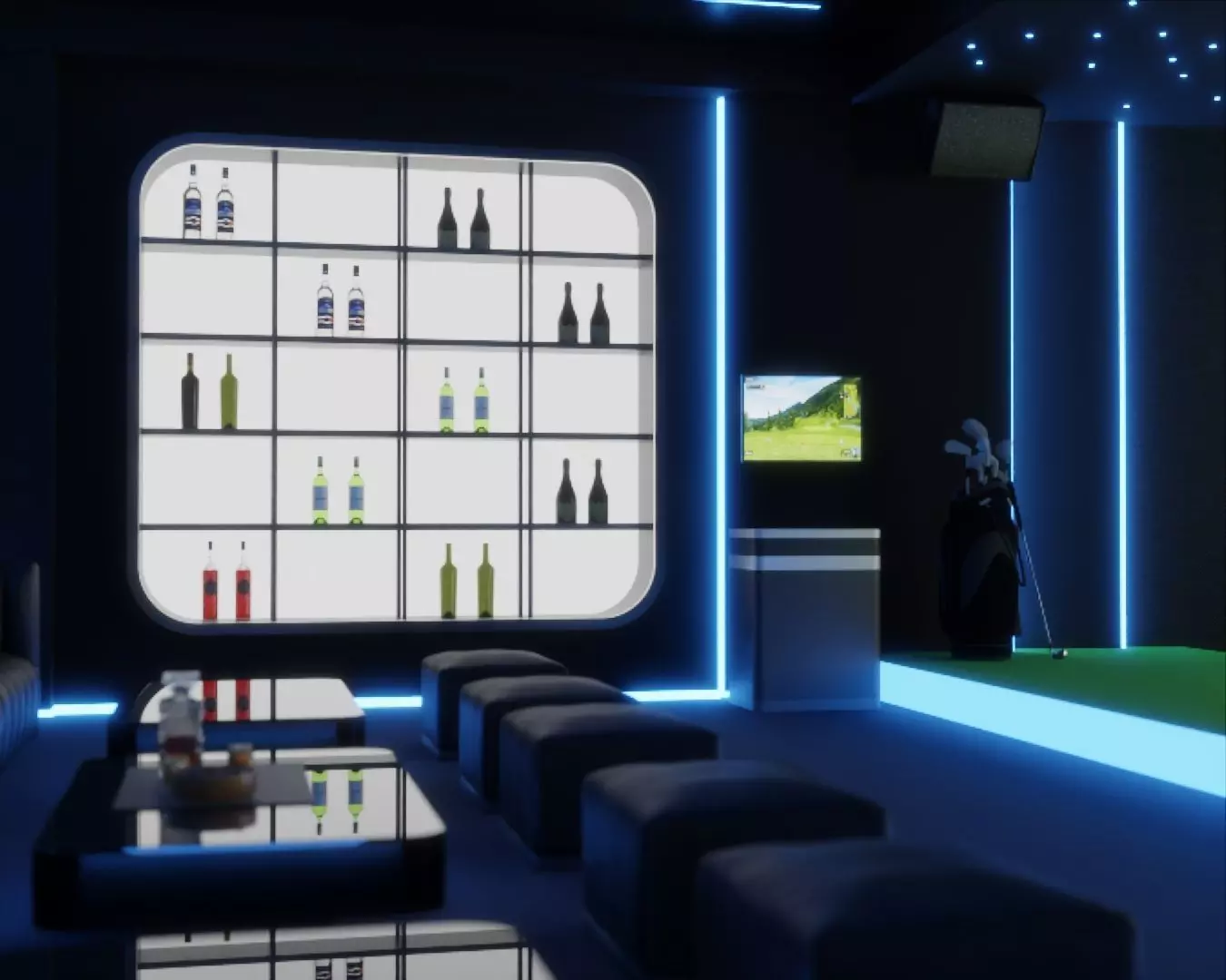 InterActive Golf Simulator 3D model_0