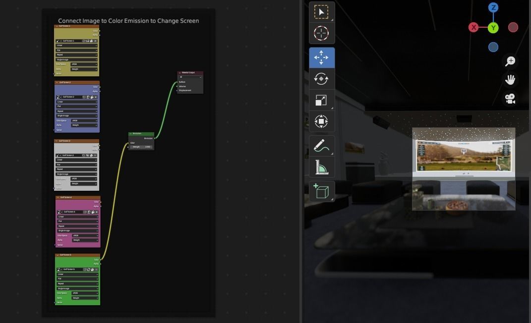 InterActive Golf Simulator 3D model_11