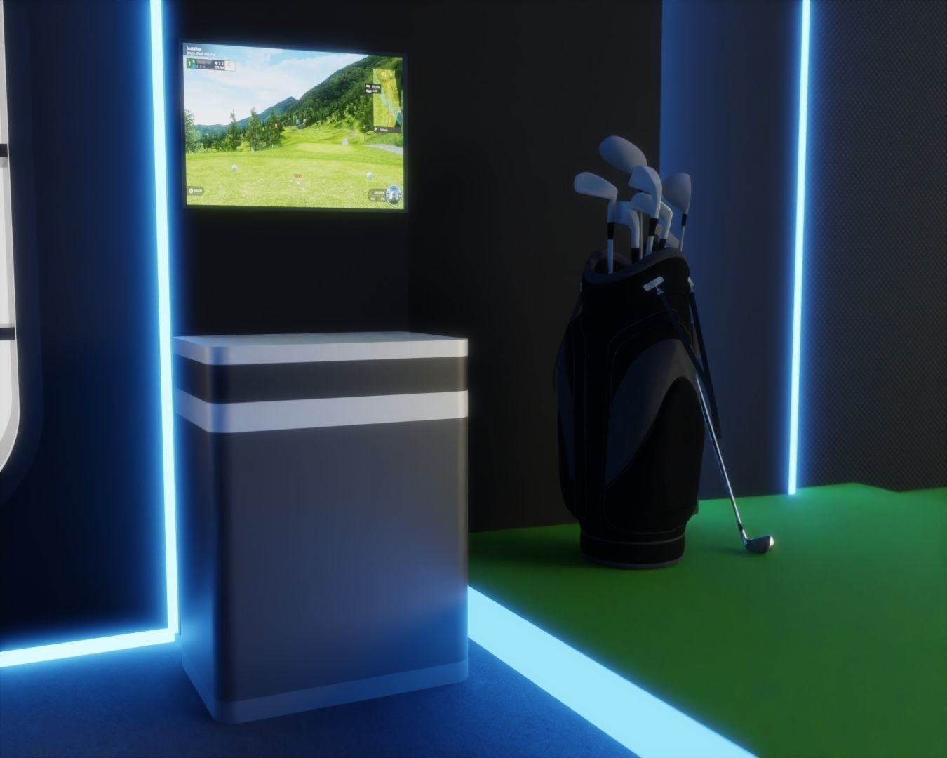 InterActive Golf Simulator 3D model_3