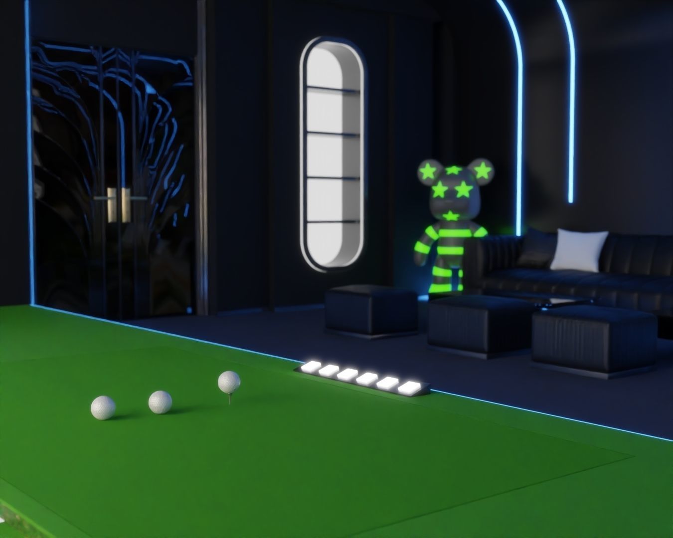 InterActive Golf Simulator 3D model_5