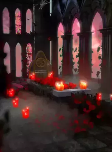Moonlight Vampire Altar 3D model