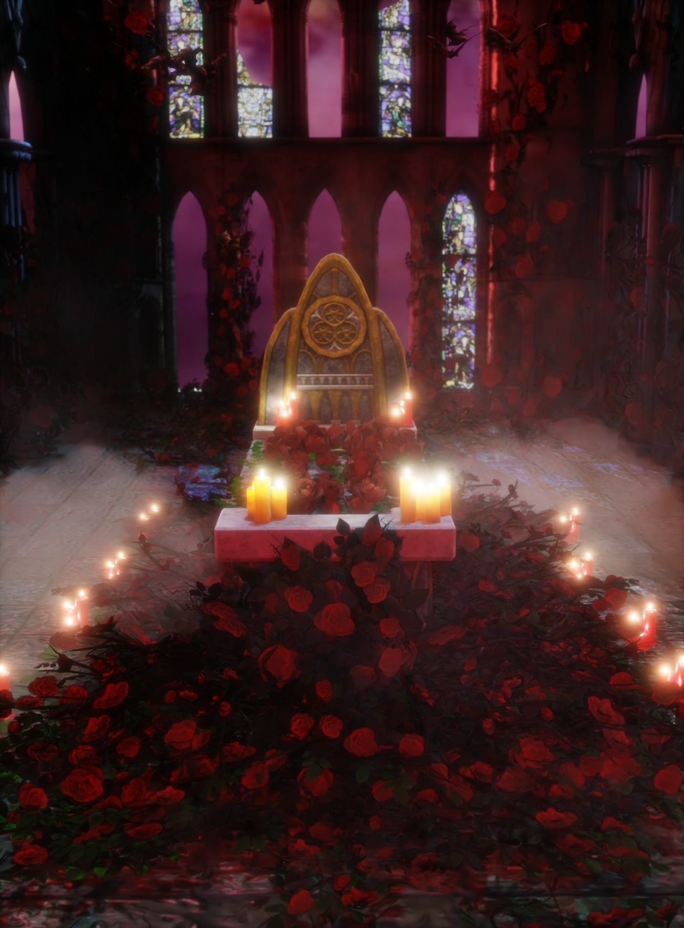 Moonlight Vampire Altar 3D model_3