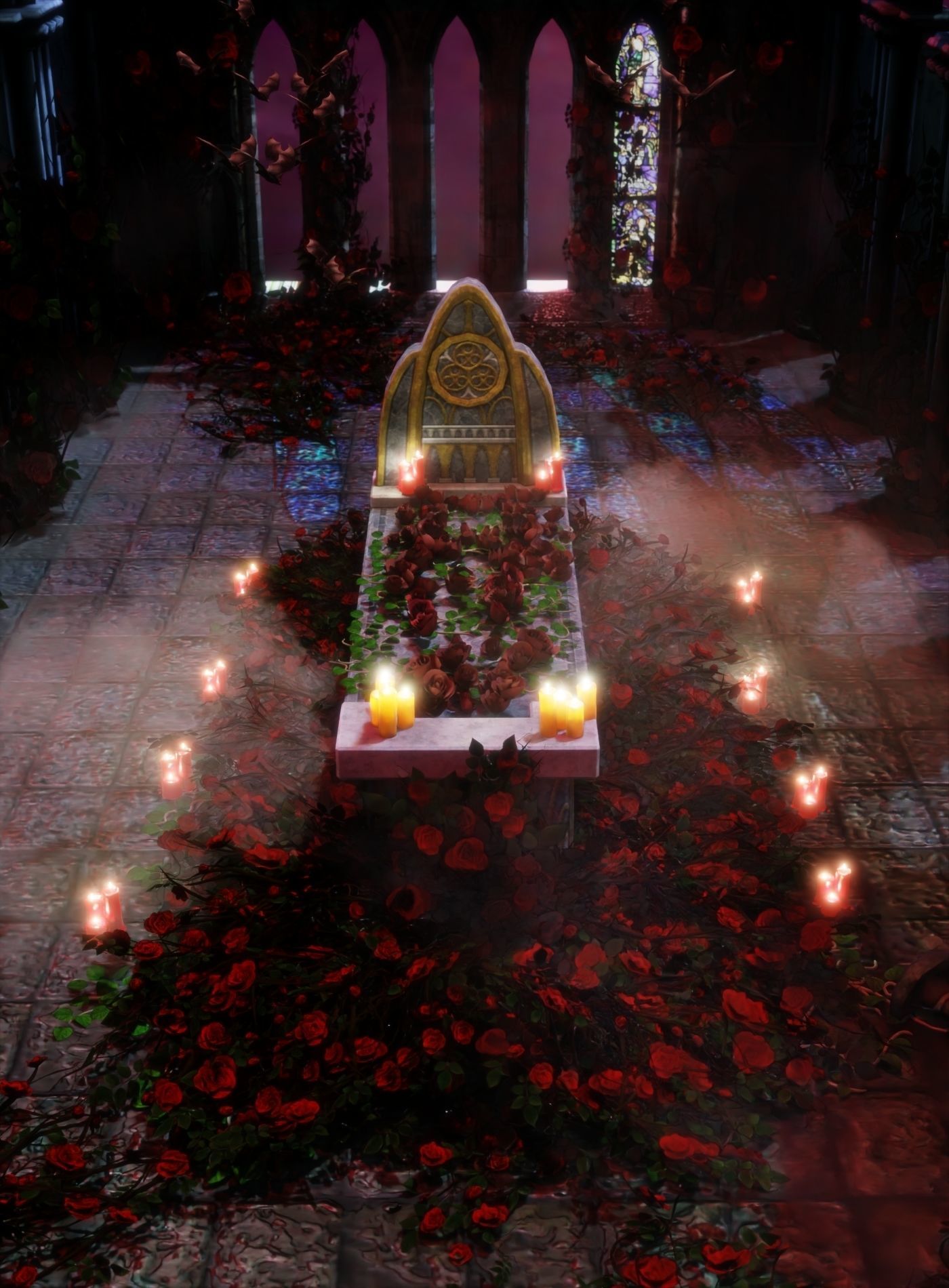 Moonlight Vampire Altar 3D model_4