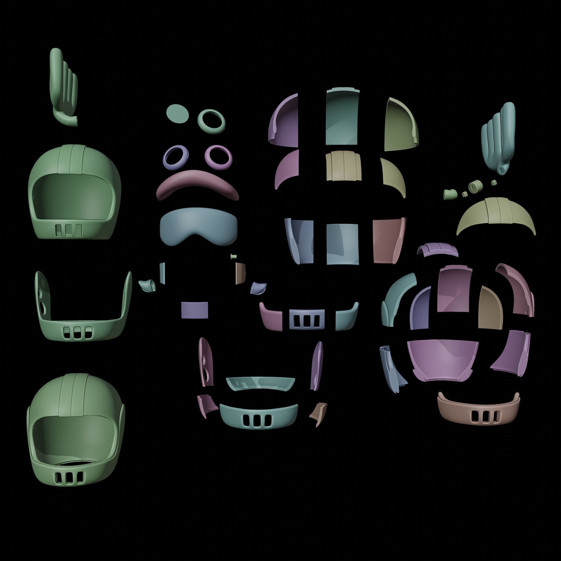 CHOPPER EGGHEAD HELMET- ONE PIECE COSPLAY 3D print model_7