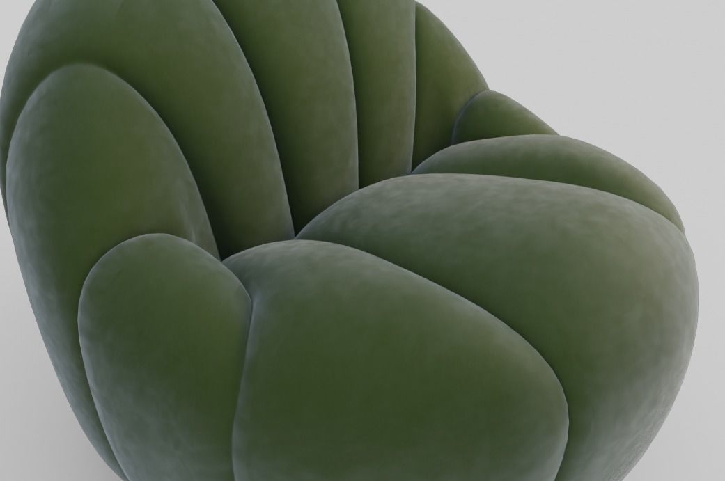 Garret Armchair 3D model_3