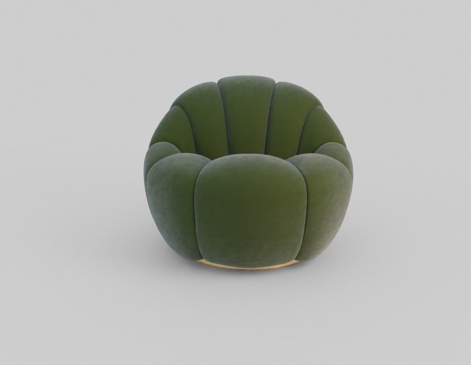 Garret Armchair 3D model_1