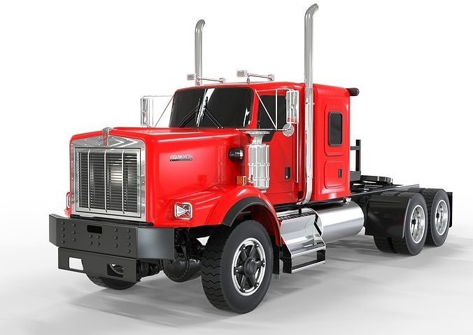 Day cab Flat top Kenworth c500 2020 3D model