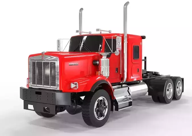 Day cab Flat top Kenworth c500 2020 3D model
