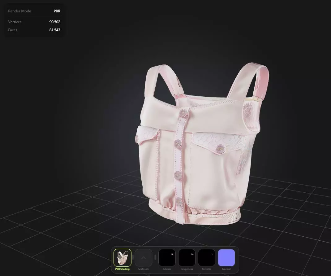 Kawaii Top PBR 4k Low-poly 3D model_0