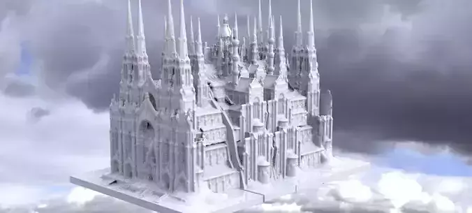 Fantasy Cathedral Grand print version