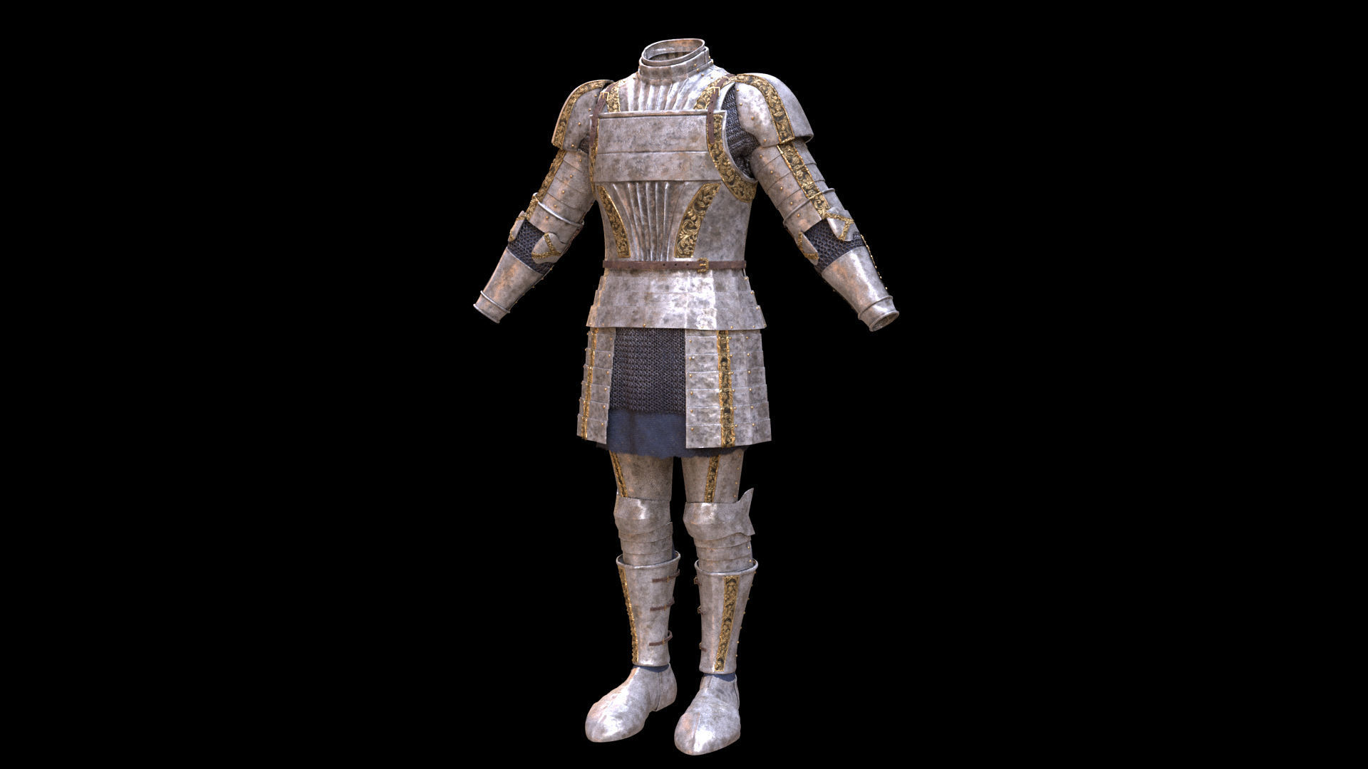 cavalry knight medieval soldier pbr texture and model Low-poly 3D model_13