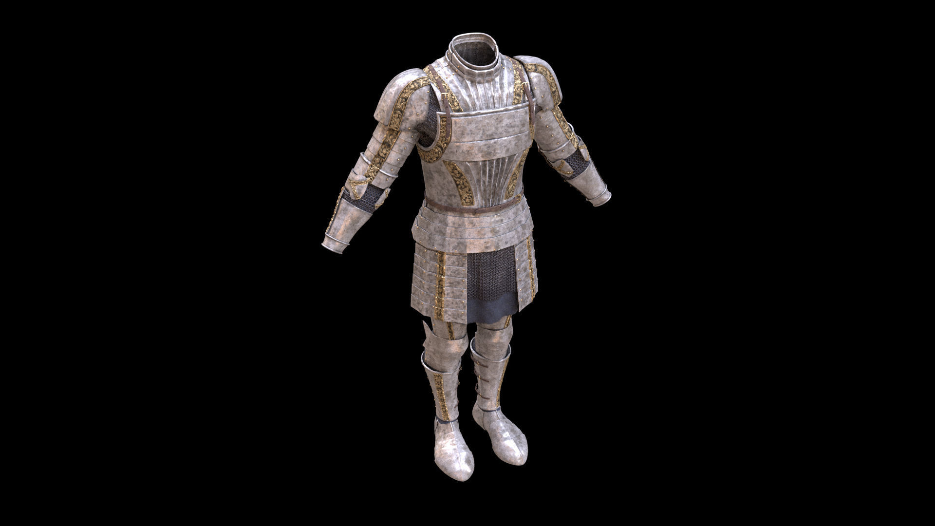 cavalry knight medieval soldier pbr texture and model Low-poly 3D model_11