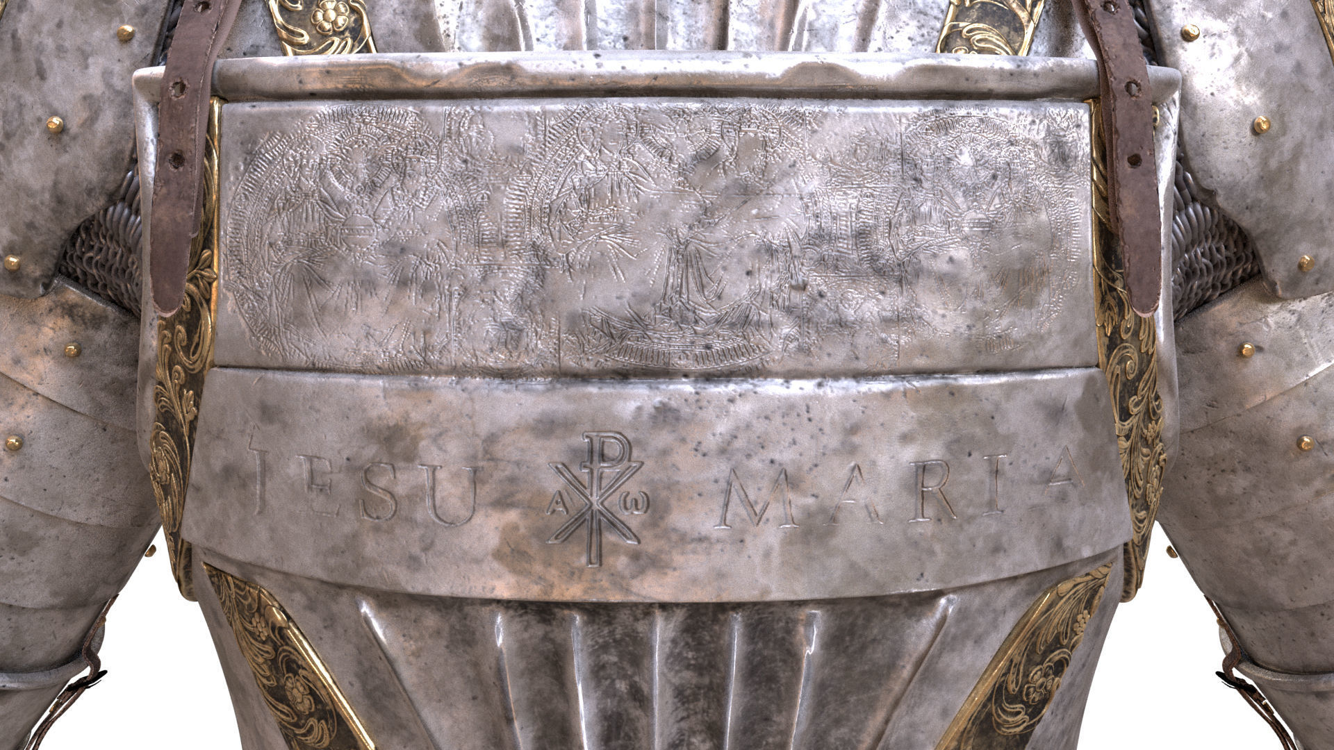 cavalry knight medieval soldier pbr texture and model Low-poly 3D model_22