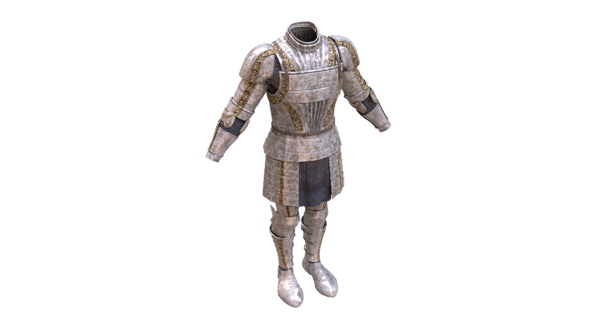cavalry knight medieval soldier pbr texture and model Low-poly 3D model_14