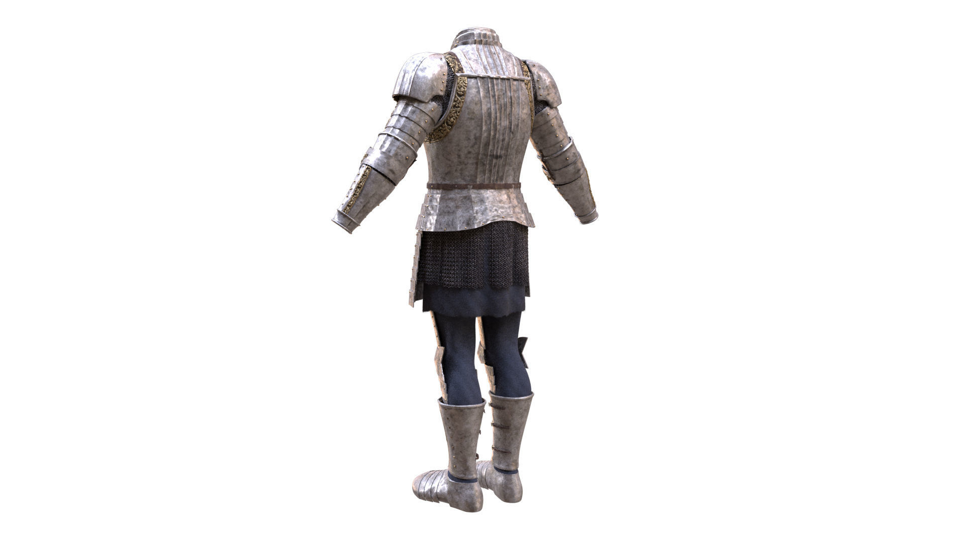 cavalry knight medieval soldier pbr texture and model Low-poly 3D model_19
