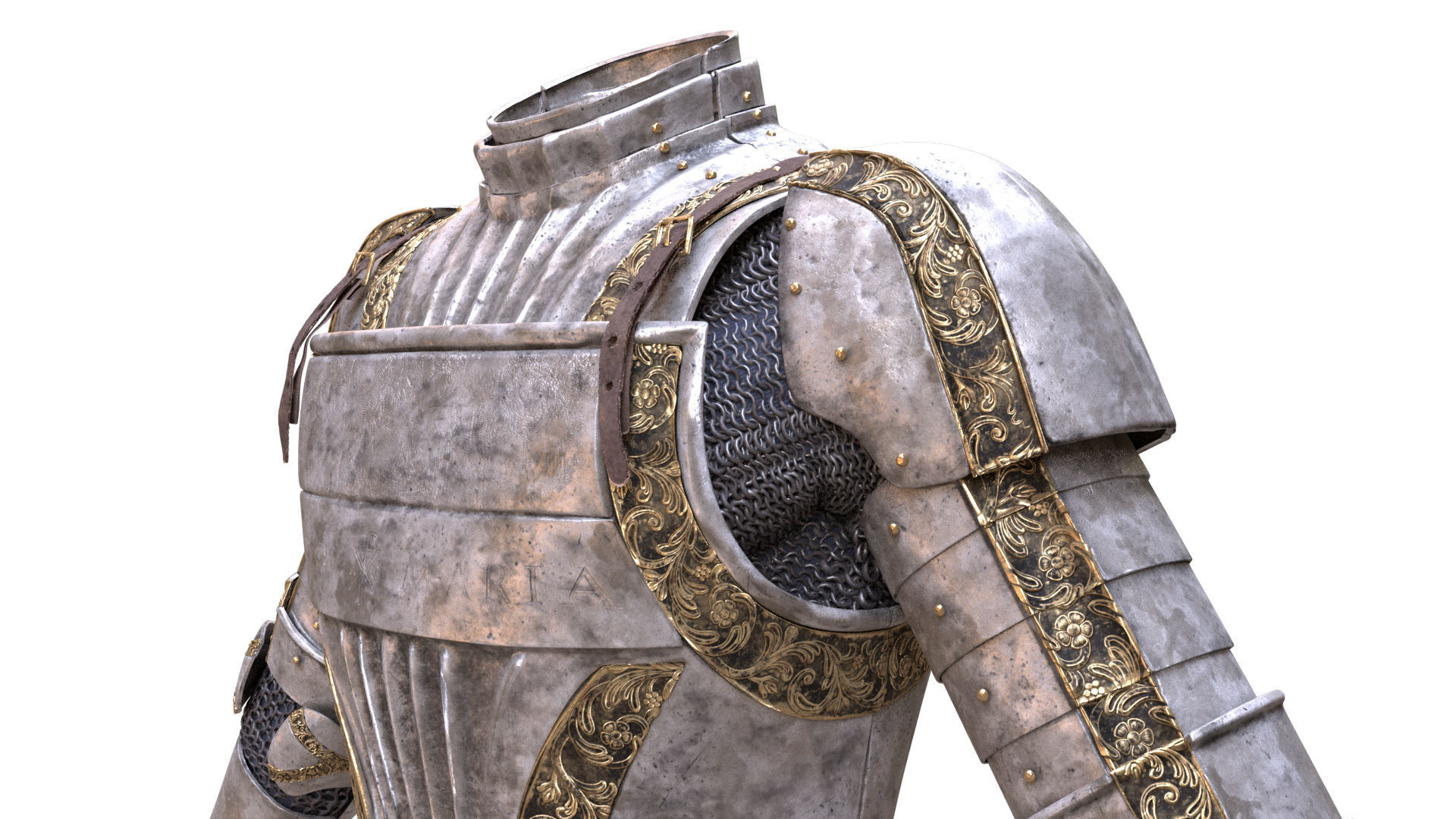 cavalry knight medieval soldier pbr texture and model Low-poly 3D model_21