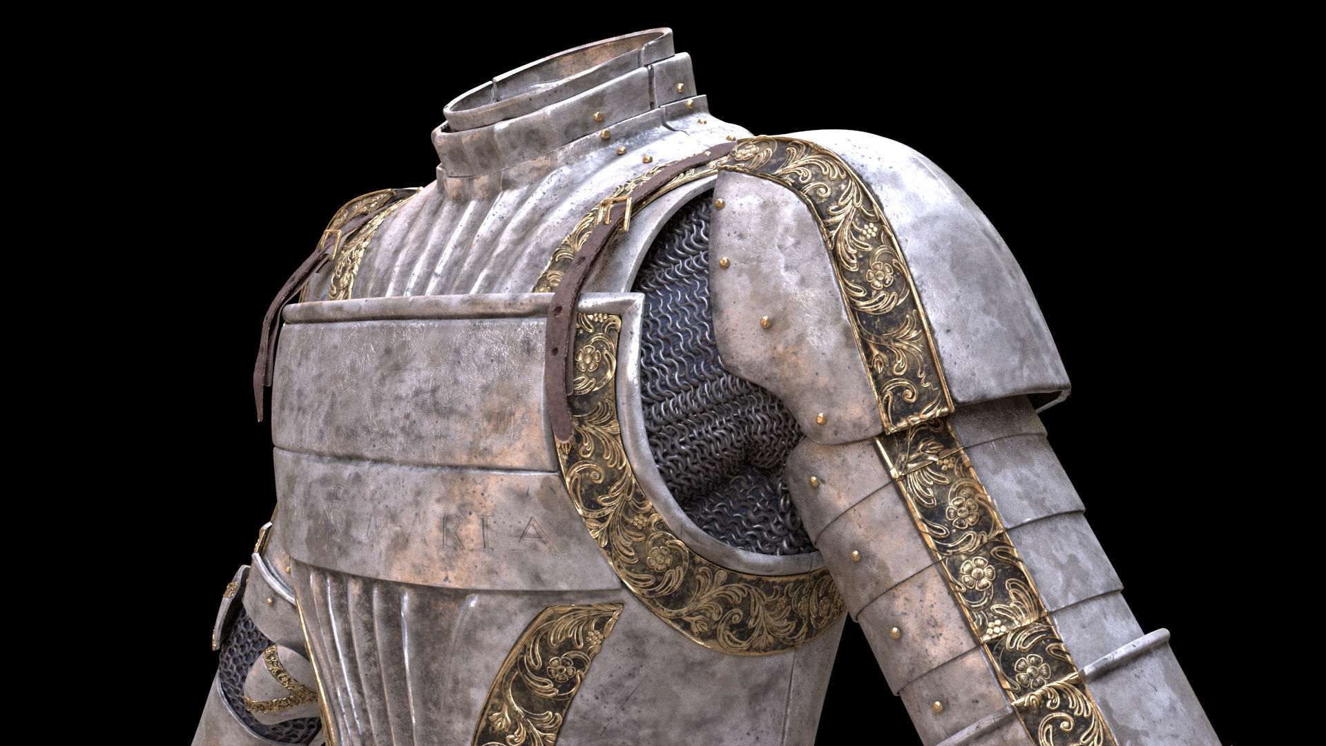 cavalry knight medieval soldier pbr texture and model Low-poly 3D model_12