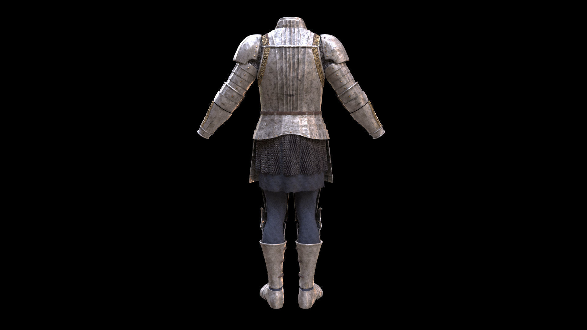 cavalry knight medieval soldier pbr texture and model Low-poly 3D model_10