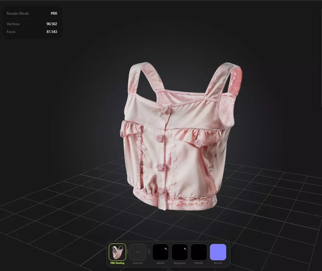 Kawaii Top PBR 4k Low-poly 3D model_0