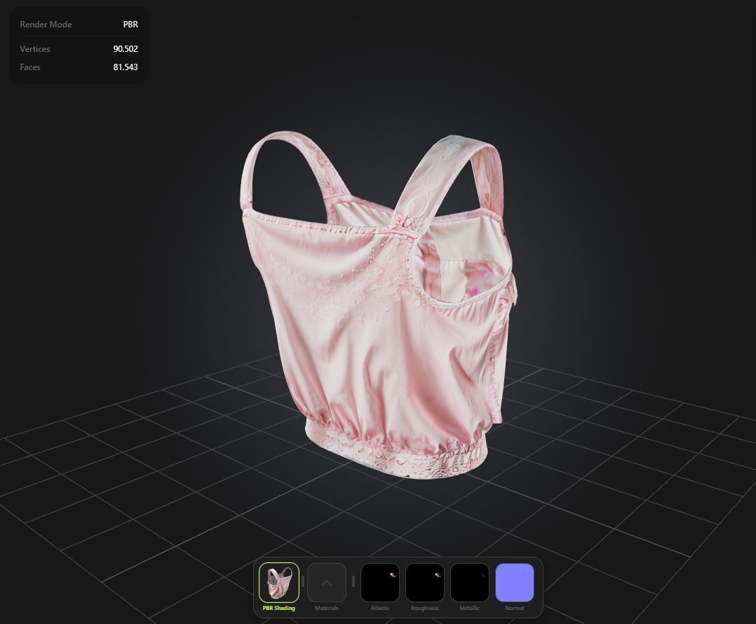 Kawaii Top PBR 4k Low-poly 3D model_1