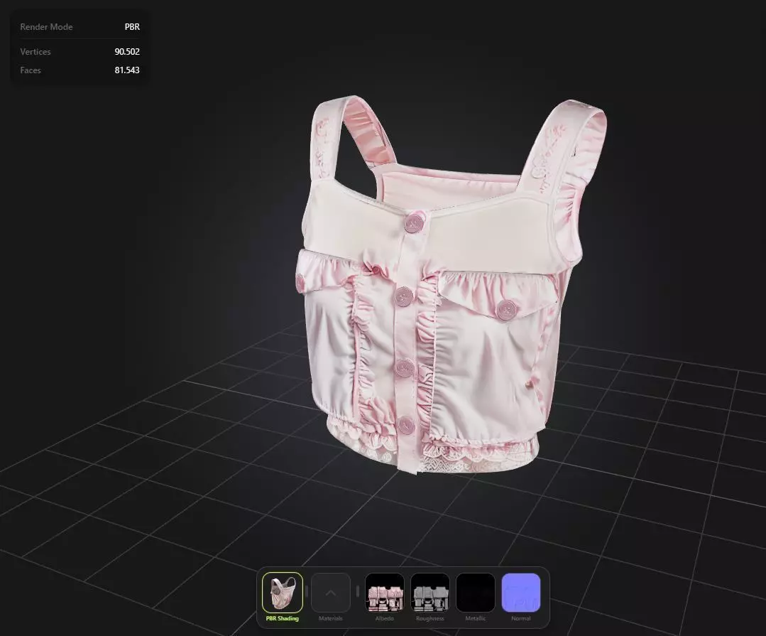 Kawaii Top PBR 4k Low-poly 3D model_0