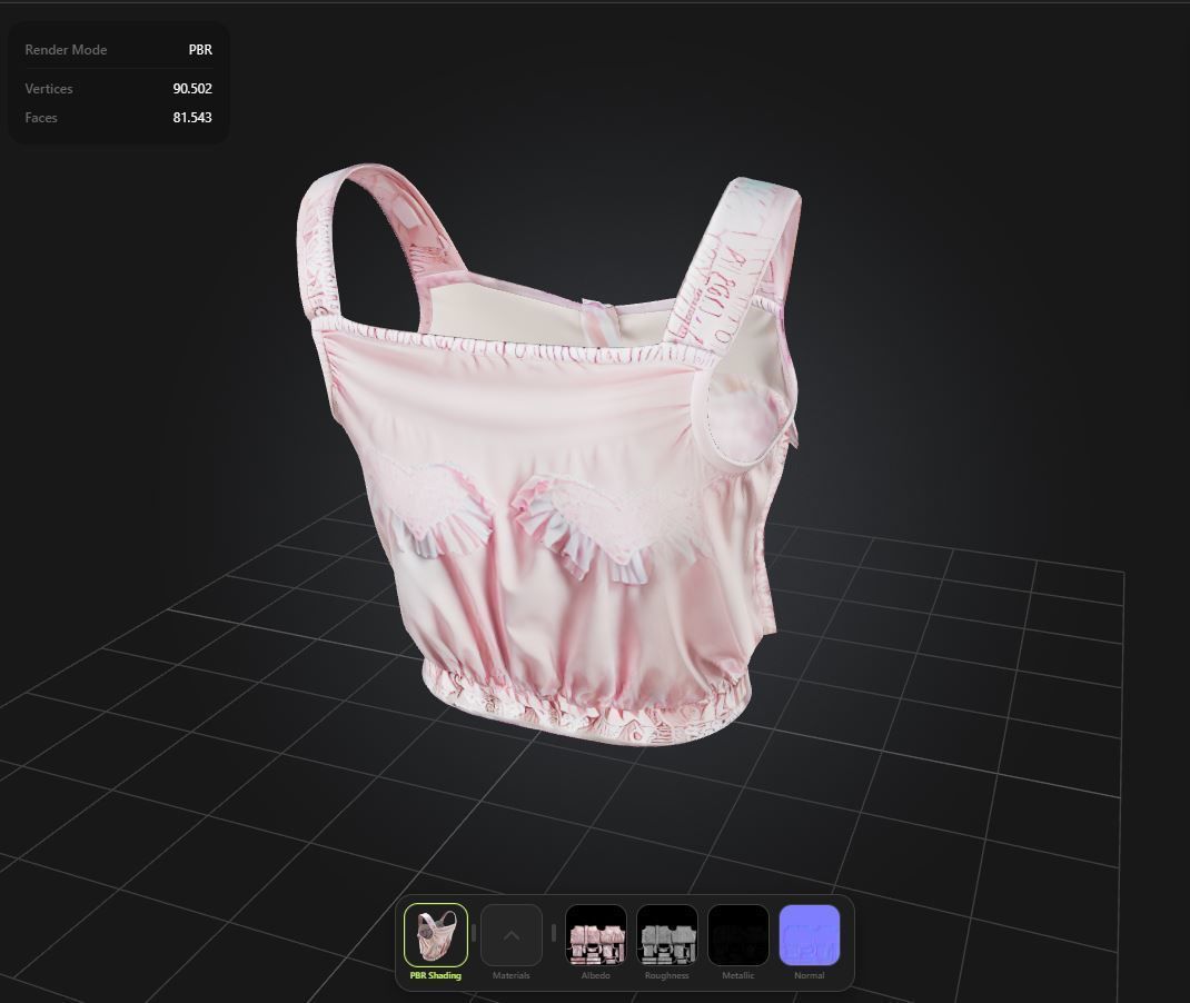 Kawaii Top PBR 4k Low-poly 3D model_1