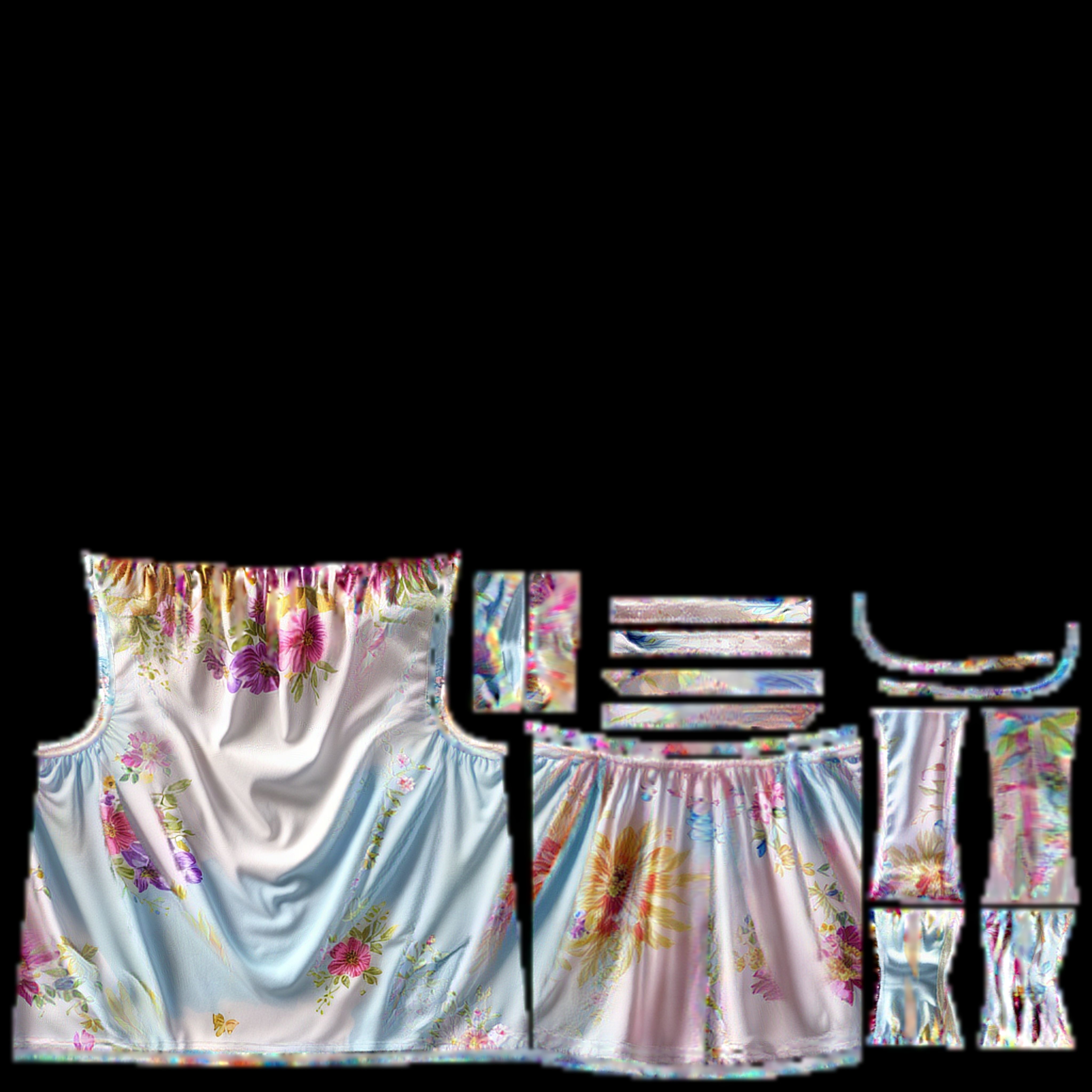 Floral Top PBR 4k Low-poly 3D model_2