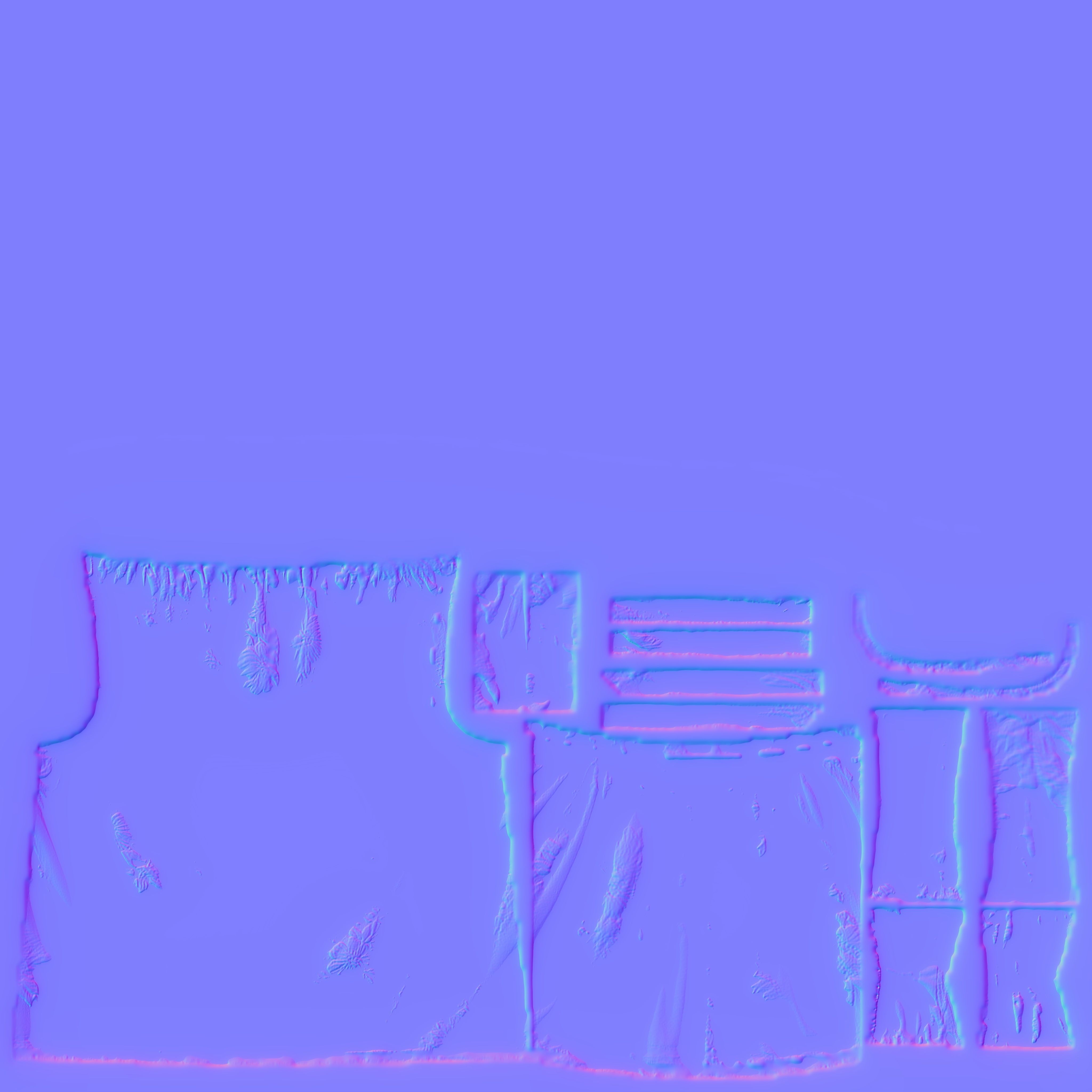 Floral Top PBR 4k Low-poly 3D model_4