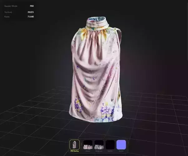 Floral Top PBR 4k