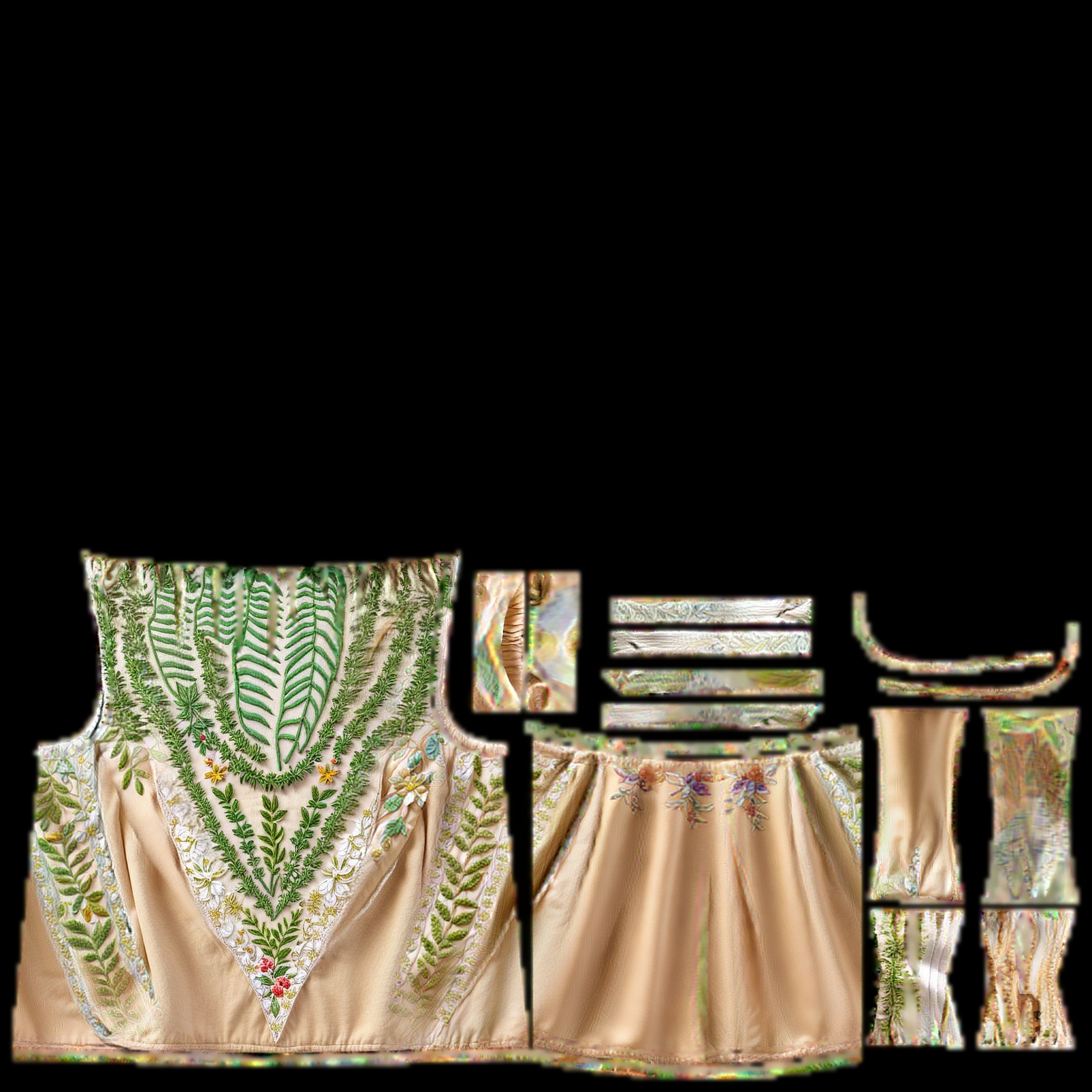 Floral Top PBR 4k Low-poly 3D model_2