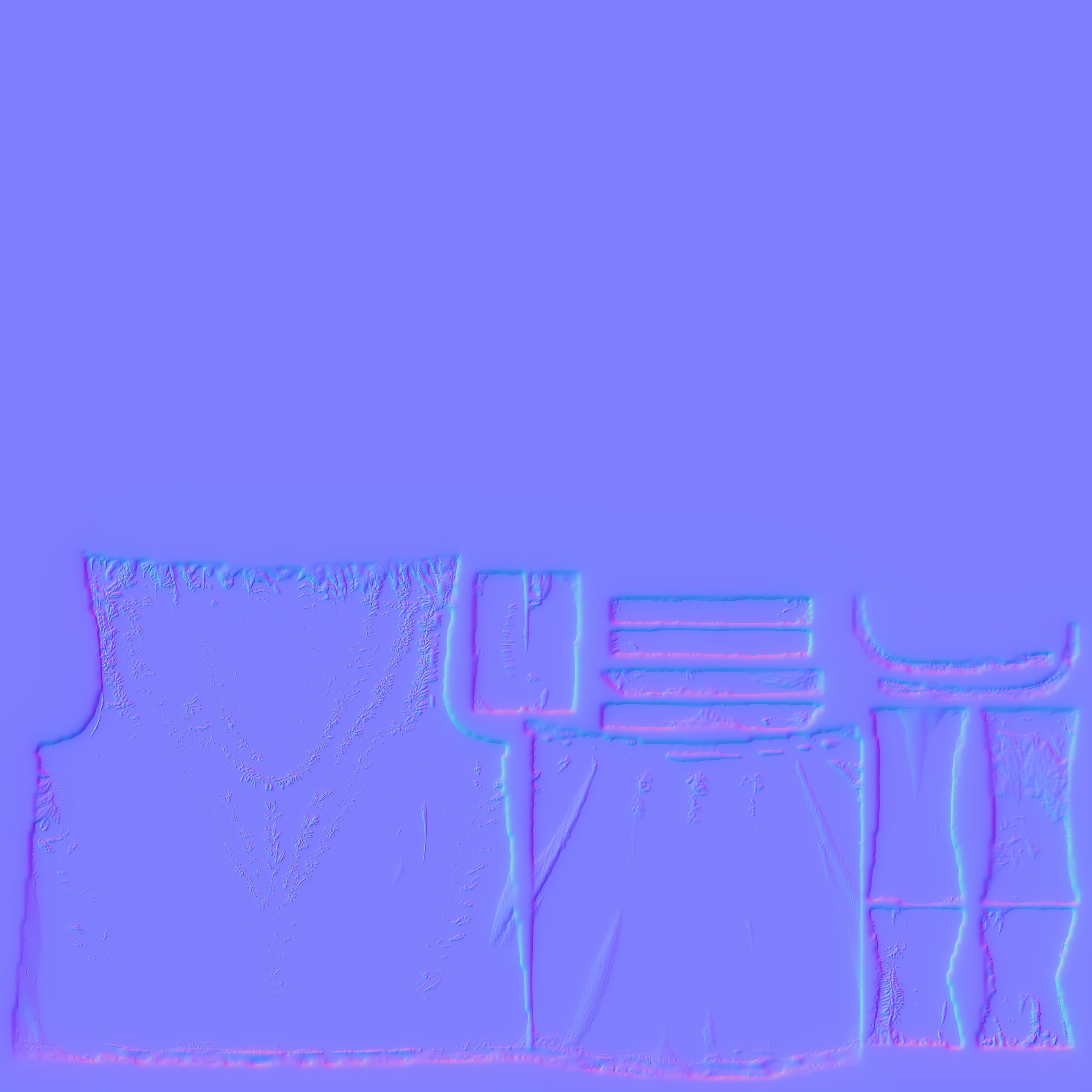 Floral Top PBR 4k Low-poly 3D model_4