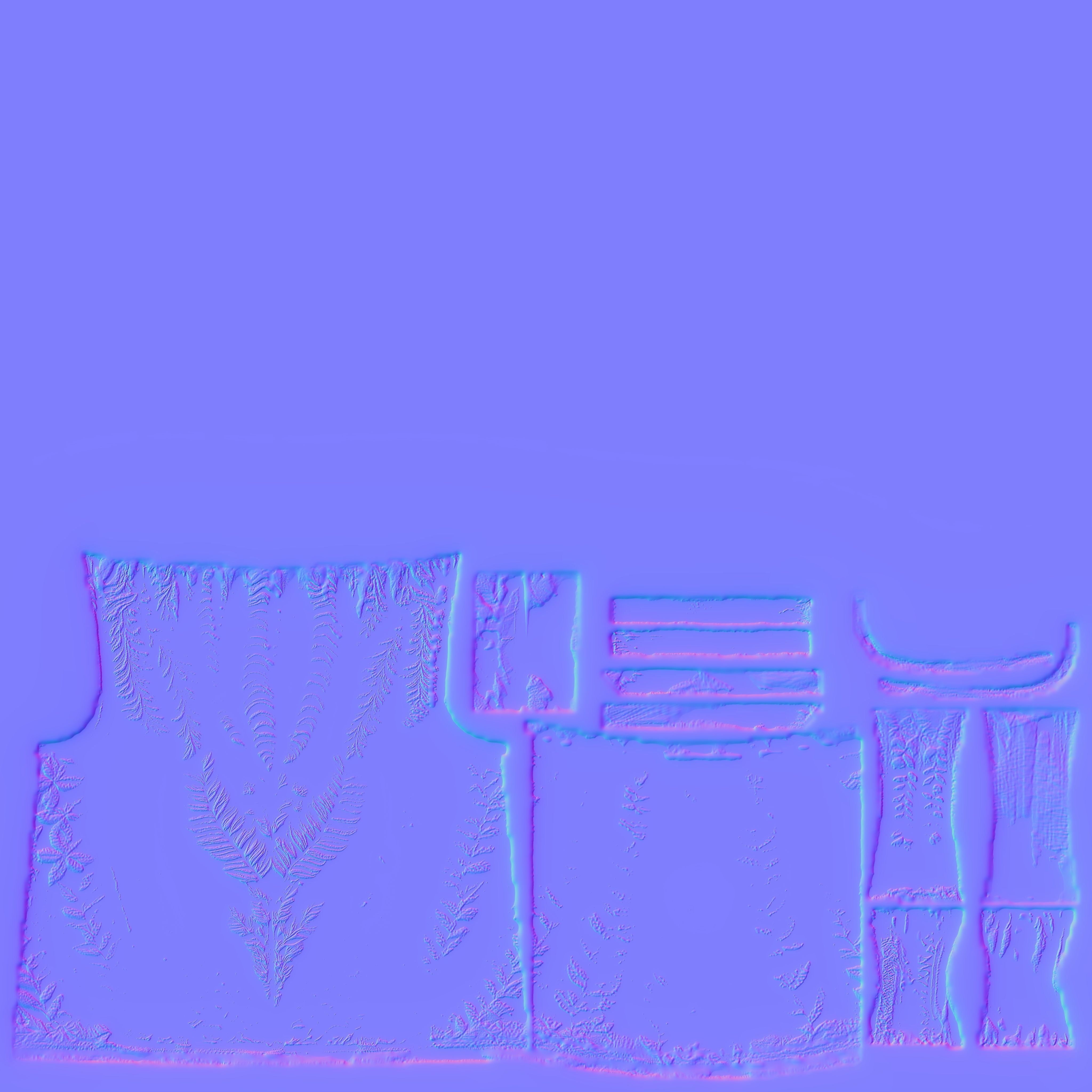 Floral Top PBR 4k Low-poly 3D model_4