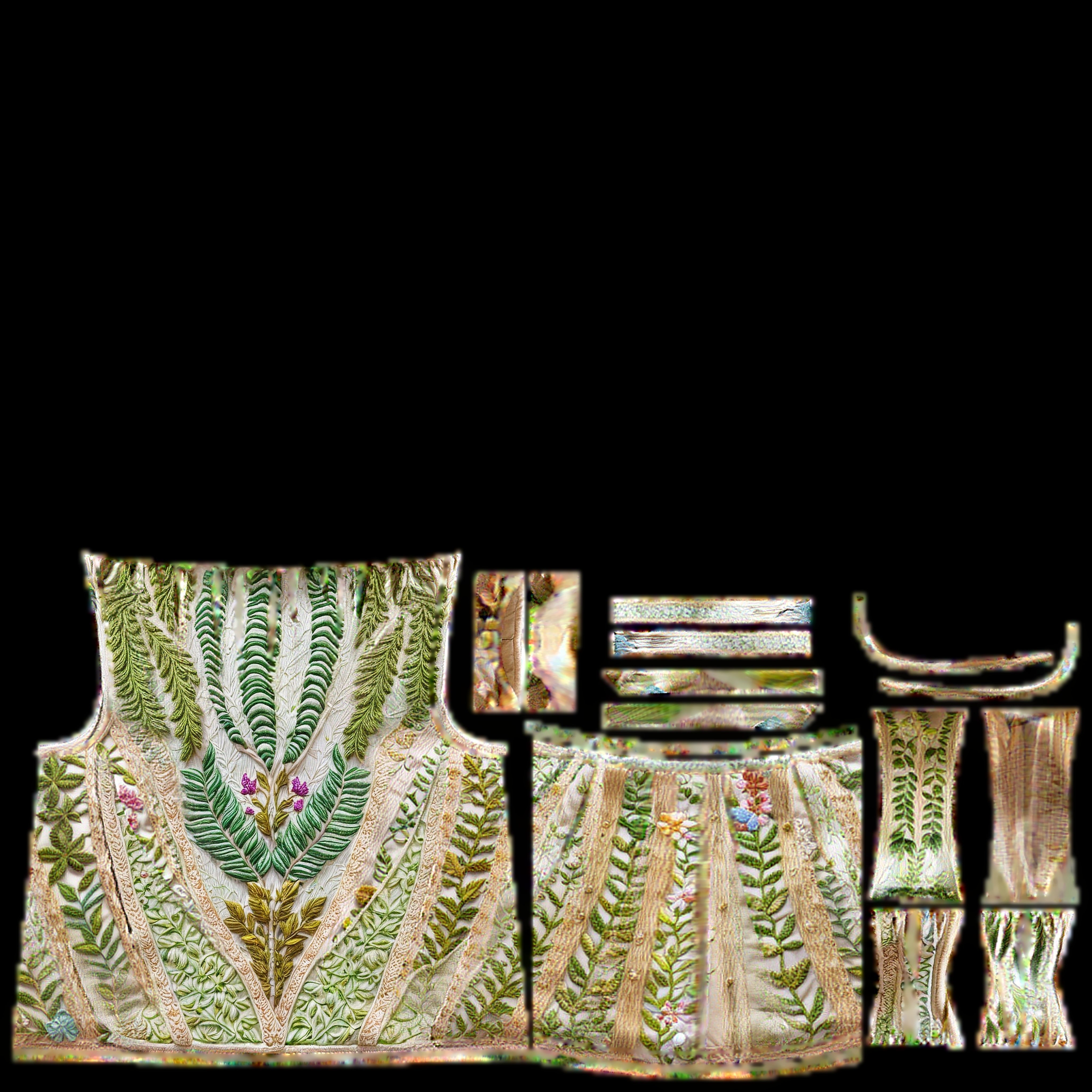 Floral Top PBR 4k Low-poly 3D model_5