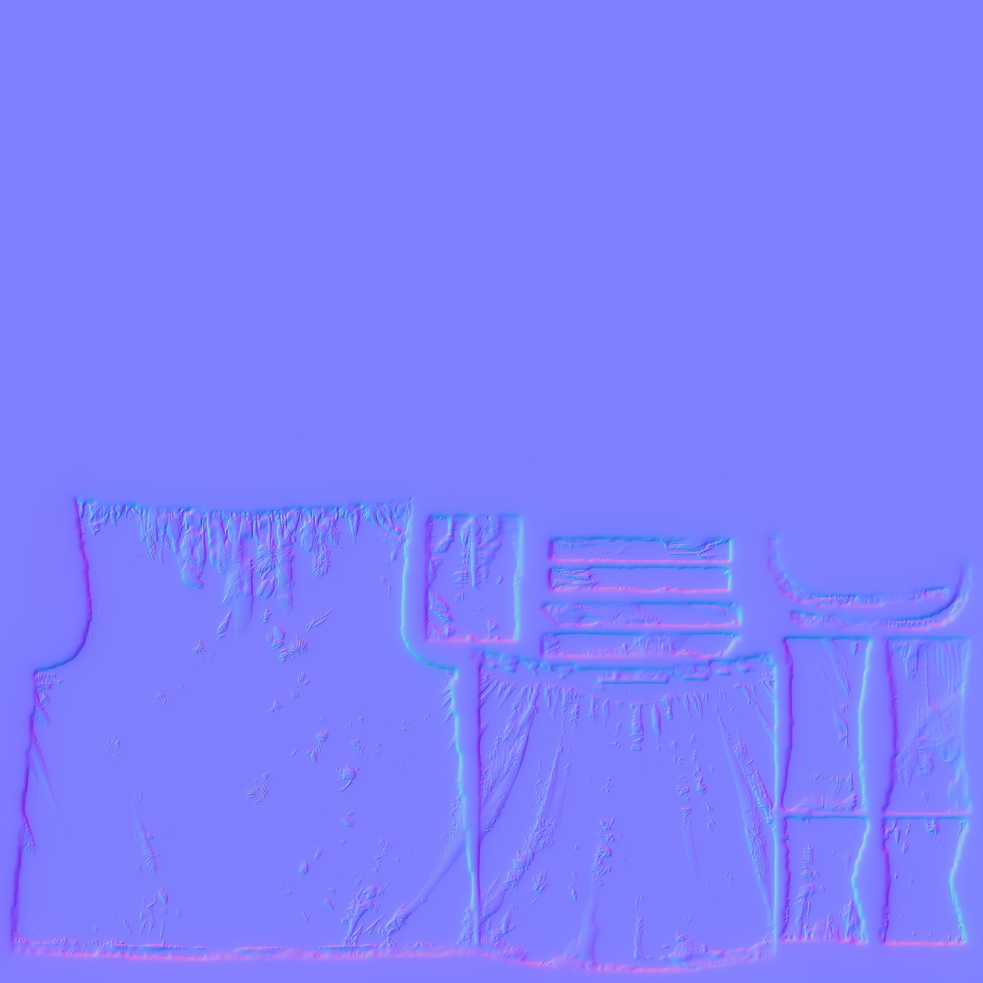 Floral Top PBR 4k Low-poly 3D model_4